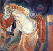 Delaunay, Robert The nude female is reading Spain oil painting artist